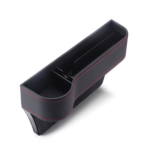1Pc Black Car Seat Gap Organizer Storage Box Side Pocket w/Cup - Click Image to Close