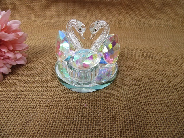 1Pc Stunning Crystal Swan Figurine Collection Home Decorations 1Pc Stunning Crystal Swan Figurine Collection Home Decorations