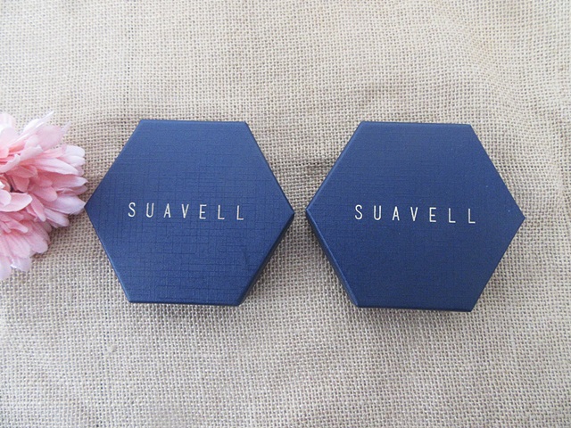 12 Blue Hexagon Necklace Ring Earring Jewelry Boxes Gift Box - Click Image to Close