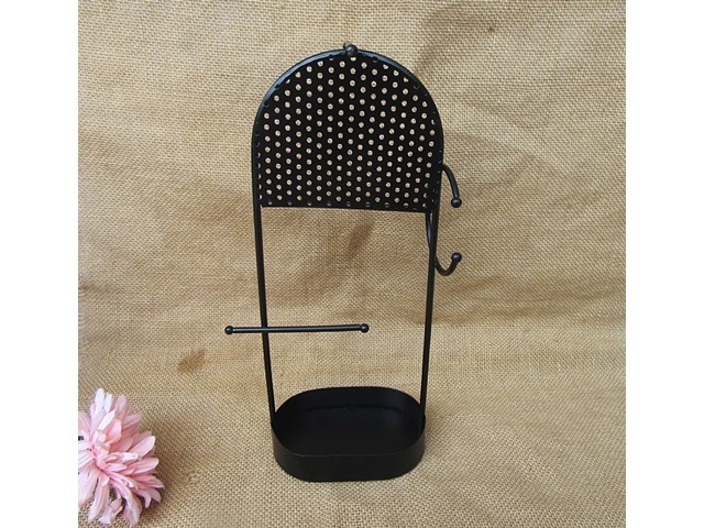 1Pc Black Metal Display Jewellery Stand Jewellery Hanger Holder 1Pc Black Metal Display Jewellery Stand Jewellery Hanger Holder