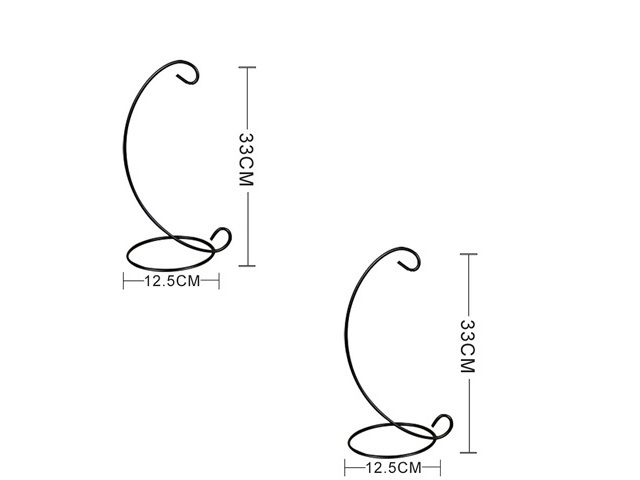 10 Freestanding Stand Holder For Hanging Planter Terrarium 33cm