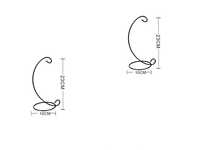 10 Freestanding Stand Holder For Hanging Planter Terrarium 23cm