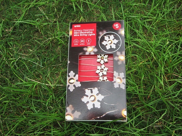 6Sets Snowflakes 20 LED Christmas Wire String Lights Battery