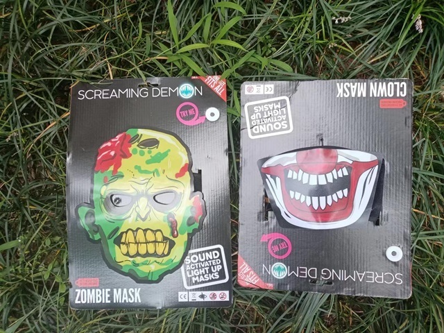 1Pc Scary Light Up Mask Flashing LED Glow Equalizer Costume 1Pc Scary Light Up Mask Flashing LED Glow Equalizer Costume