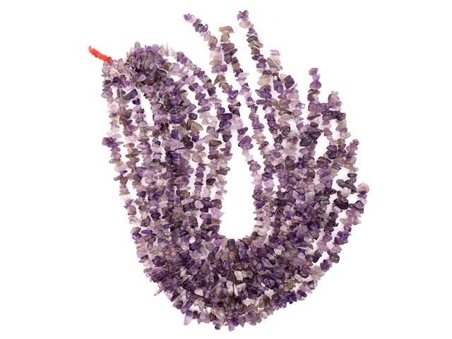 5Strands x 260pcs Amethyst Gemstone Loose Chip Beads DIY
