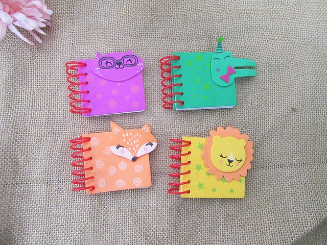 8Pcs Spiral Mini Notebooks Notepads Memo for Kids Party Favors - Click Image to Close