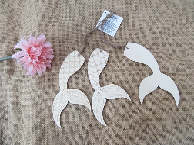 6Set x 3Pcs Personalized Hanging Mermaid Tail Beach Coastal Wall