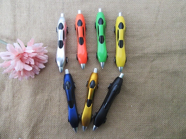 6Pcs New Movable Car Ball Point Pens 2 Usage Kid Favor 6Pcs New Movable Car Ball Point Pens 2 Usage Kid Favor