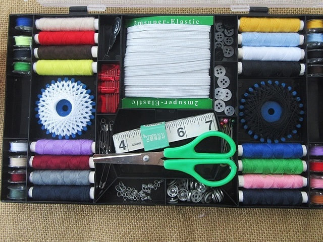 1Box Threader Needle Thread Tape Measure Scissor Button Etc 1Box Threader Needle Thread Tape Measure Scissor Button Etc