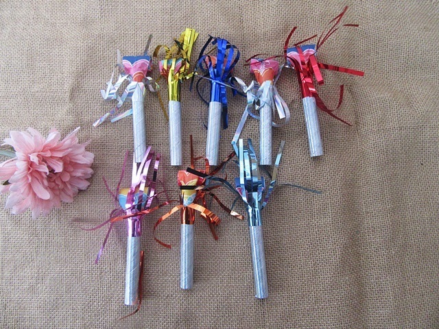 6Pkts X 8Pcs Party Blower Blowouts Whistles Make Some Noise