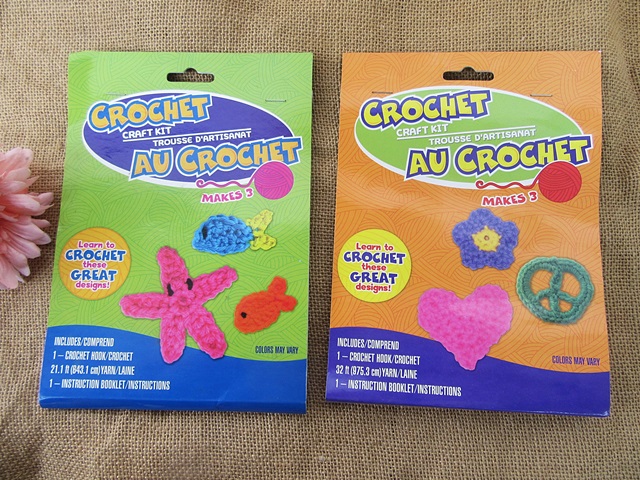6Sheets Crochet Knitting Kit For Beginners Starter DIY Arts - Click Image to Close