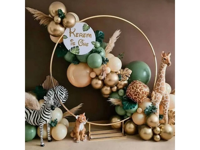 1Set 86Pcs Jungle Safari Balloon Garland Arch Kit Tropical Party