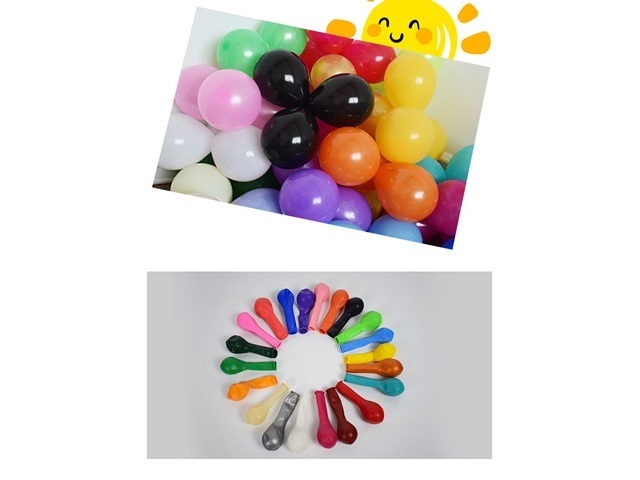 200Pcs Latex Balloons Party Supplies Favor 12cm Mixed Color - Click Image to Close