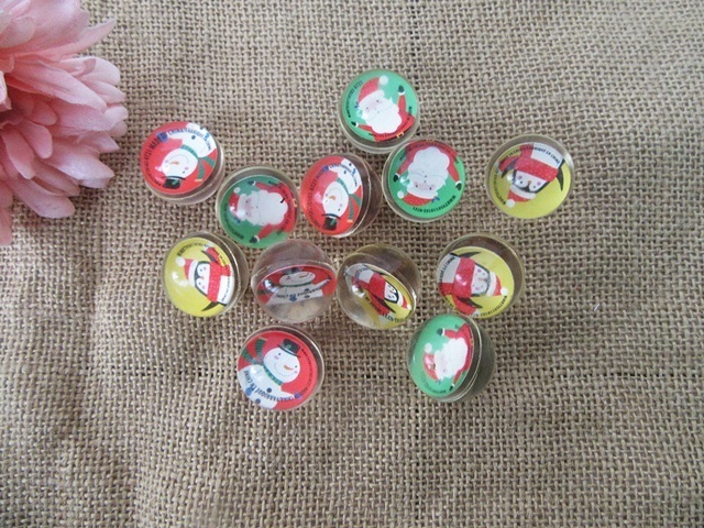4Packs x 12Pcs Amazing Christmas Theme Bouncing Balls 25mm