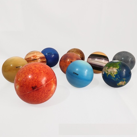 10 Anti-Stress PU Foam Solar System Planets Squeeze Reliever - Click Image to Close
