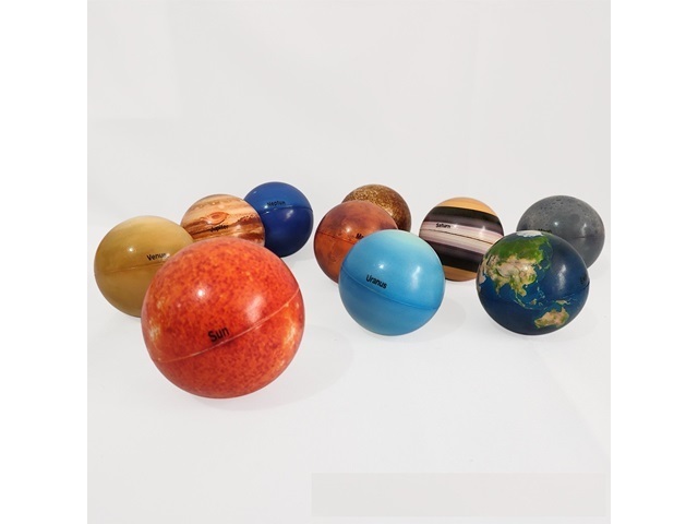 10 Anti-Stress PU Foam Solar System Planets Squeeze Reliever - Click Image to Close