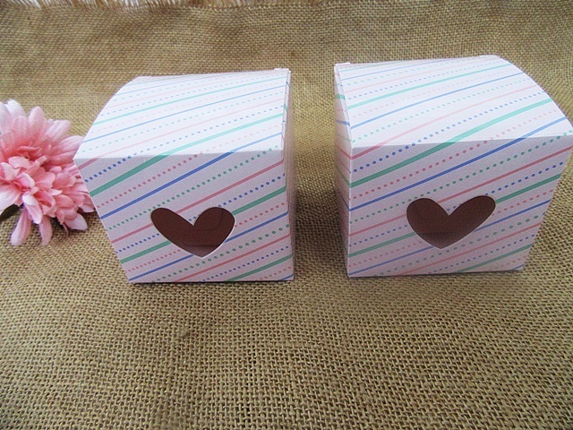 24Pcs Printed Macron Candy Bomboniere Boxes Wedding Favor - Click Image to Close