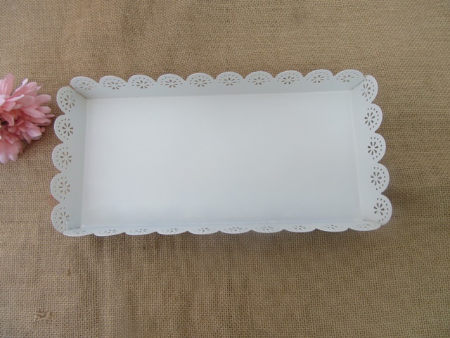 1Pc Decorative Oblong Plates Cake Bread Dessert Serving Display