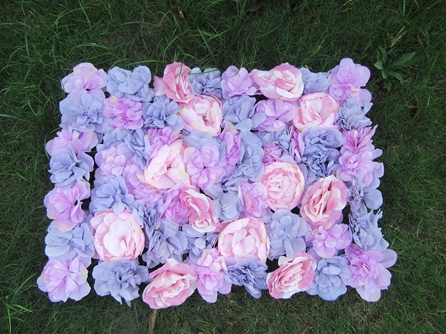 1Pc Puprle Pink Peony Flower Backdrop Wall Panel Wedding Party - Click Image to Close