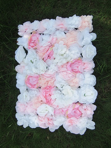 1Pc Pink White Peony Flower Backdrop Wall Panel Wedding Party - Click Image to Close