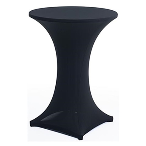 1Pc Black Cocktail Table Covers Stretch Dry Bar Spandex Cloth - Click Image to Close