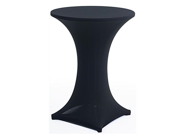 1Pc Black Cocktail Table Covers Stretch Dry Bar Spandex Cloth - Click Image to Close