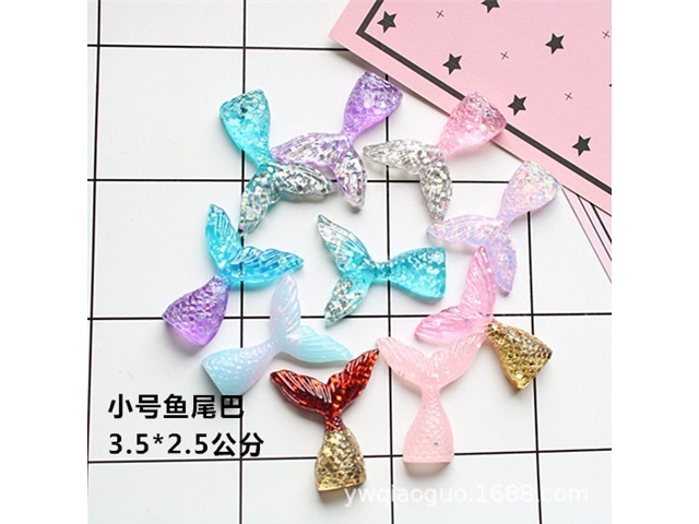 50Pcs Mermaid Tail Flatback Beads DIY Craft Decoration 35mm 50Pcs Mermaid Tail Flatback Beads DIY Craft Decoration 35mm