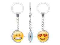 6Pcs Smile Face Emoji Etc Keyrings Key Ring Key Chain