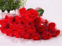 60Pcs Red Bath Artificial Carnation Soap Flower Mother's Day 60Pcs Red Bath Artificial Carnation Soap Flower Mother's Day