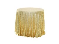 1Pc Golden Sequin Table Cloth Cover Backdrop Wedding Party