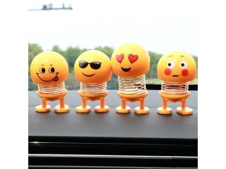 12X Car Decoration Creative Desktop Spring Shake Head Emoji