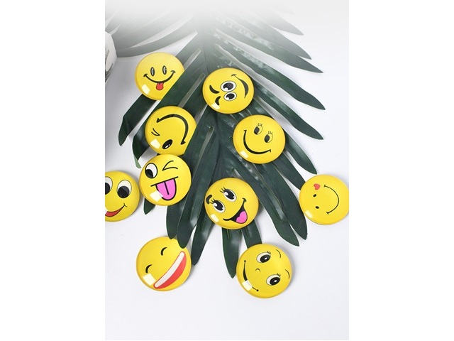 40Pcs Round Smily Face Emoji Cabochon Tiles Beads 20mm Dia