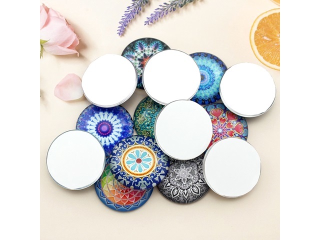 100Pcs Round Various Design Cabochon Tiles Beads 20mm Dia 100Pcs Round Various Design Cabochon Tiles Beads 20mm Dia