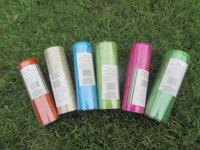 6Rolls Sparkle Mesh Ribbon Wreath Rolls Craft Party Favor Mixed 6Rolls Sparkle Mesh Ribbon Wreath Rolls Craft Party Favor Mixed