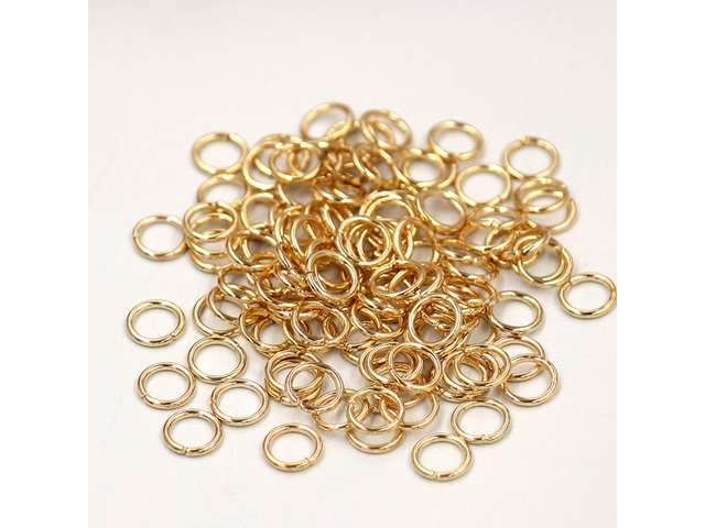 9000 Golden plated Jump Rings 6mm Jewelry Finding 9000 Golden plated Jump Rings 6mm Jewelry Finding