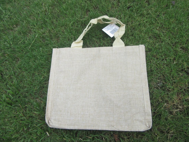 6Pcs Plain DIY Horizontal Burlap Bag Reussable Tote Bag - Click Image to Close