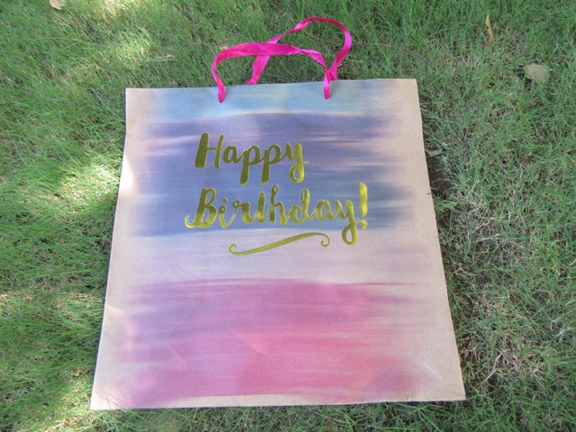 24Pcs Happy Birthday Kraft Paper Gift Carry Shopping Bag 3 Sizes - Click Image to Close