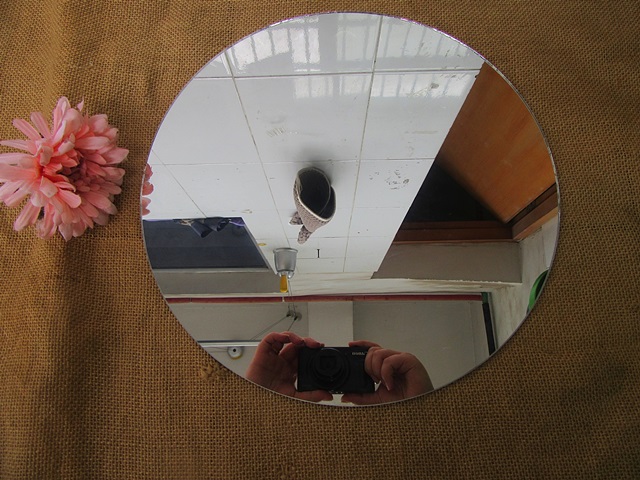 5Pcs Round Mirror Base Wedding Table Centrepiece 30cm - Click Image to Close