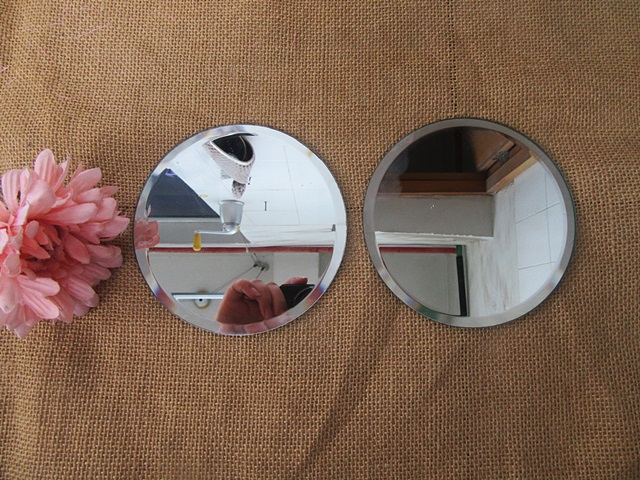 12Pcs HQ Round Mirror Base Wedding Table Centrepiece 11.9cm - Click Image to Close