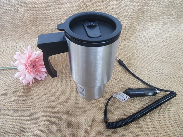 1Pc Auto Electric Car Heating Cup Mug Pot 12V 450ml - Click Image to Close