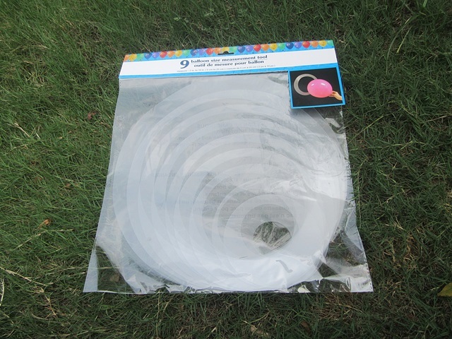 (image for) 6Sets x 9Pcs Balloon Size Measurement Tool Sizer Template Party