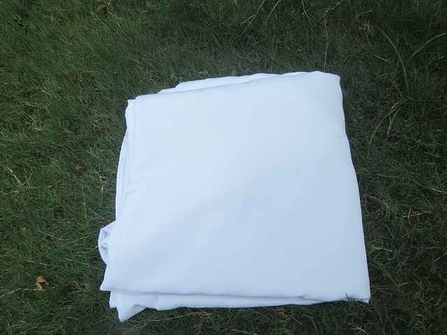 1Pc White Poly Table Cover Table Cloth Party Favor 300x300cm - Click Image to Close