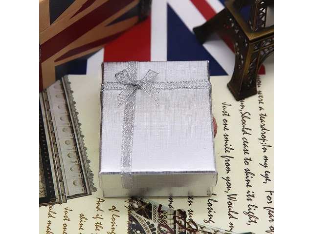 12 Silver Color Jewellery Gift Box for Necklaces & Rings 7x9cm