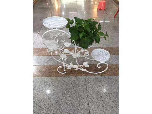 1Set 3-Layer Ladder Design Flower Plant Display Stand Holder
