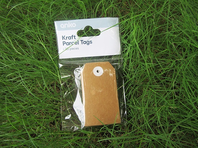 5Packs x 30Pcs Kraft Parcel Tags Labels Office Home Supplies Who
