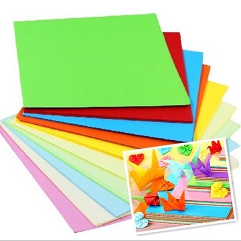 10Packs x 100Pcs Origami Paper Easy Fold Paper for Beginner - Click Image to Close