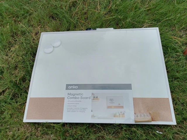 1Pc Magnetic Combo Board Whiteboard Dry Erase Board & Cork Board - Click Image to Close