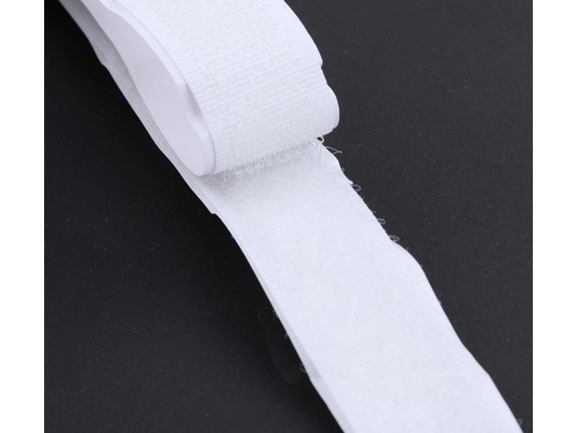 1Set x 2Roll (25M Ea) White 40mm Adehensive Hook-and-loop