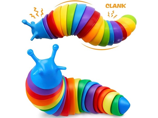 5Pc Funny Flexible Stress Relief Slug Sensory Fidget Toys