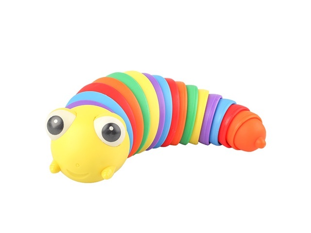 5Pc Funny Flexible Stress Relief Catterpillar Sensory Fidget Toy